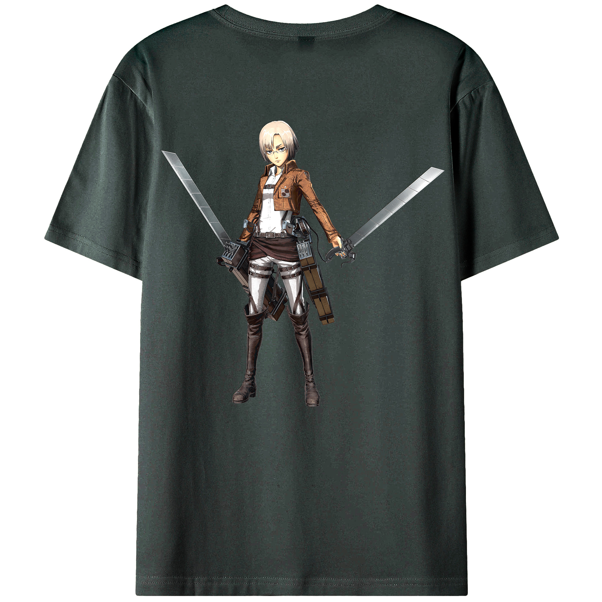 （画像用）  綿100％ メンズ半袖Tシャツ（バックプリント） 通気性